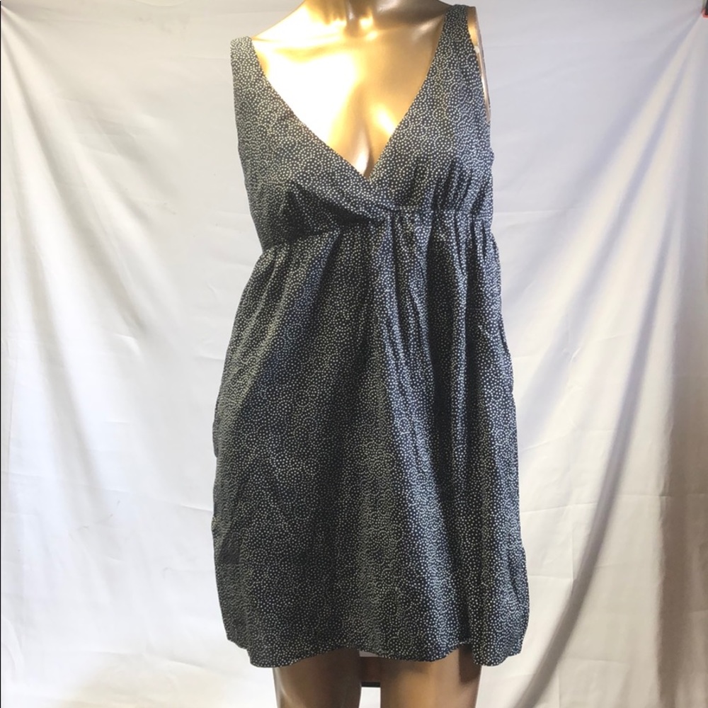 Low cut polka dotted dress